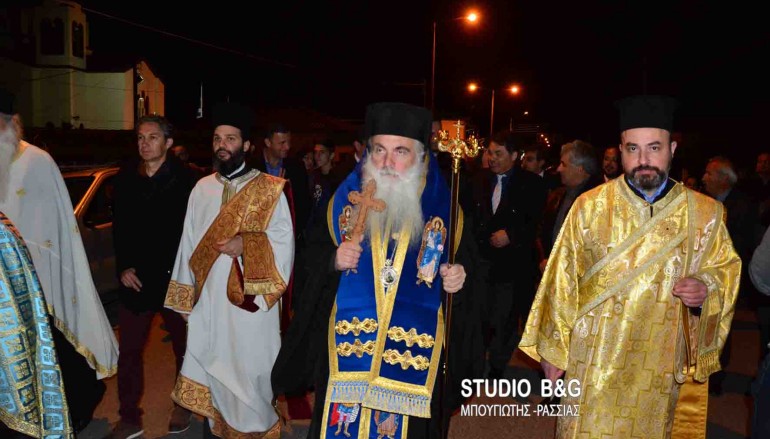 Αρχιερατικός Εσπερινός του Ευαγγελισμού στα Φίχτια Αργολίδος (ΦΩΤΟ – ΒΙΝΤΕΟ)