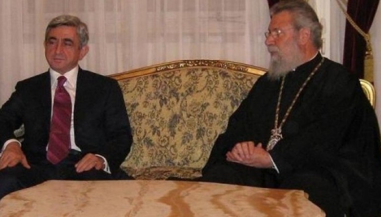 Στον Αρχιεπίσκοπο Κύπρου ο Πρόεδρος της Αρμενίας (ΦΩΤΟ)