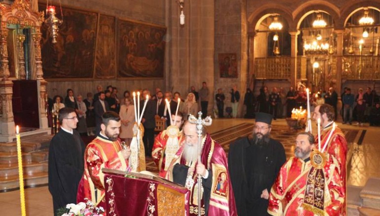 Η Ακολουθία του Ακαθίστου Ύμνου στο Πατριαρχείο Ιεροσολύμων (ΦΩΤΟ – ΒΙΝΤΕΟ)