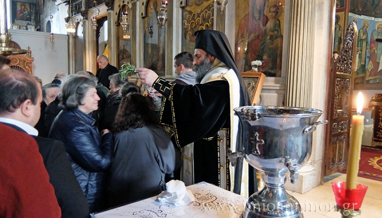 Προηγιασμένη Θεία Λειτουργία στον Ι. Ν. Κοιμήσεως της Θεοτόκου Αρχιμανδρείου (ΦΩΤΟ)
