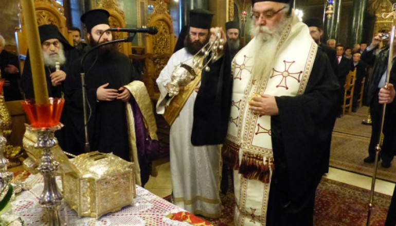 Υποδοχή Τιμίας Κάρας του Αγίου Ελευθερίου στην Ι. Μ. Καστορίας (ΦΩΤΟ)