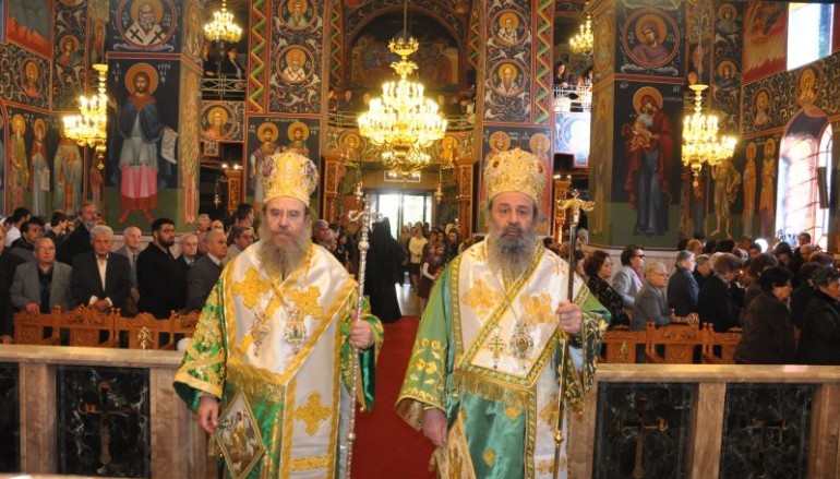 Αρχιερατικό Συλλείτουργο στη Δράμα για τον Όσιο Γεώργιο τον Ομολογητή (ΦΩΤΟ)