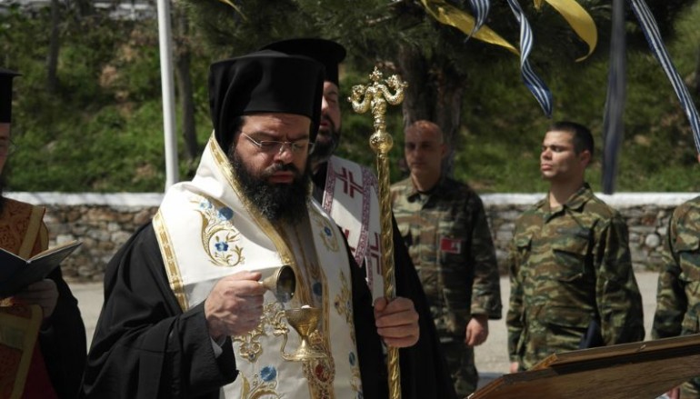 Ο Μητροπολίτης Μαρωνείας στο φυλάκιο της Νυμφαίας για τους Δ΄ Χαιρετισμούς (ΦΩΤΟ)