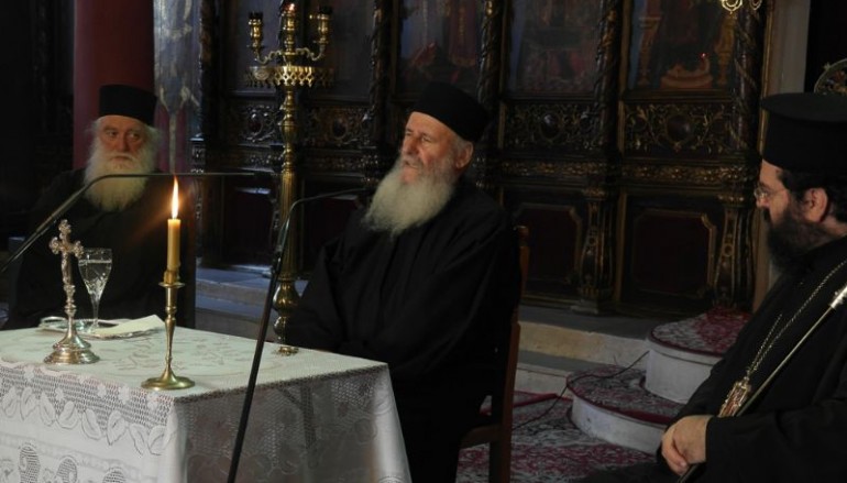 Ο Προηγούμενος της Ιεράς Μονής Ιβήρων στην Ι. Μ. Μαρωνείας (ΦΩΤΟ)