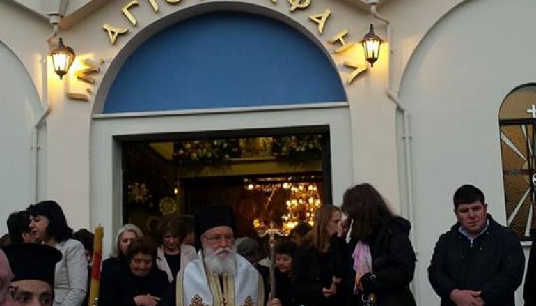 O Εσπερινός των Νεοφανών Αγίων Ραφαήλ, Νικολάου καί Ειρήνης στην Τρίπολη (ΦΩΤΟ)