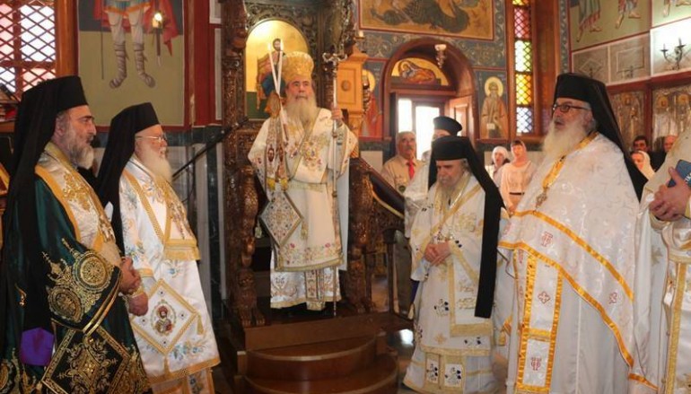 Ο Πατριάρχης Ιεροσολύμων προεξήρχε της εορτής της Κανά της Γαλιλαίας (ΦΩΤΟ – ΒΙΝΤΕΟ)