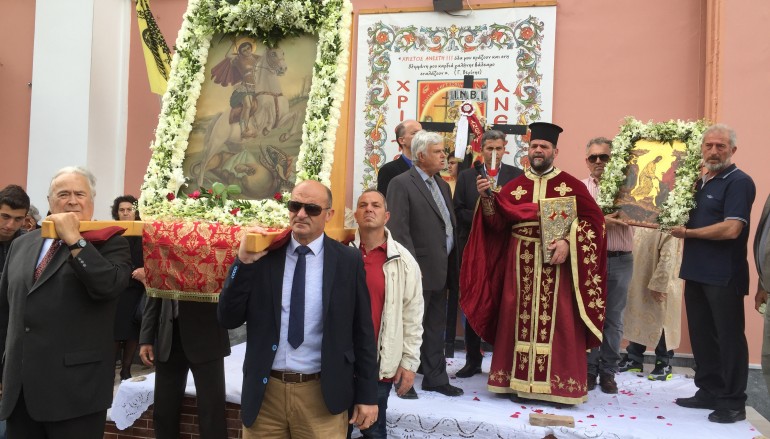 Η εορτή του Αγίου Γεωργίου στο Β΄ Κοιμητήριο Πύργου (ΦΩΤΟ)