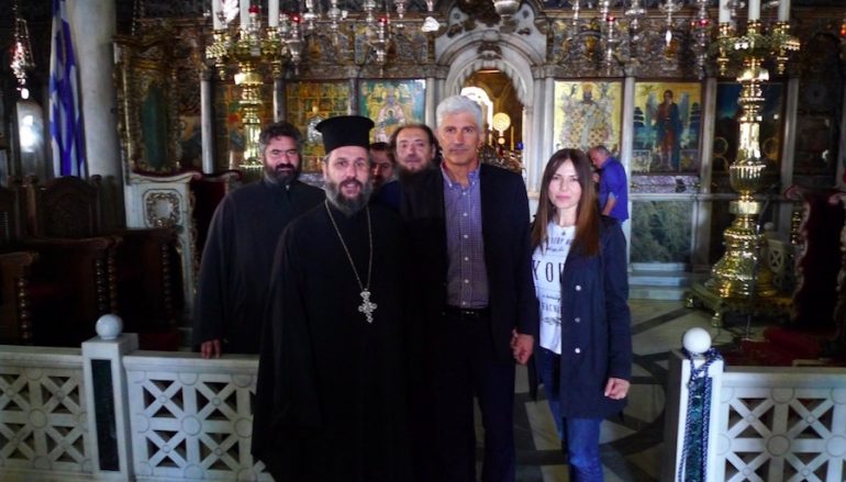 Ο προπονητής της ΑΕΚ επισκέφθηκε τη Μεγαλόχαρη της Τήνου (ΦΩΤΟ)