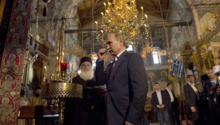 Στιγμιότυπα από την επίσκεψη του Πούτιν στο Άγιο Όρος (ΦΩΤΟ)