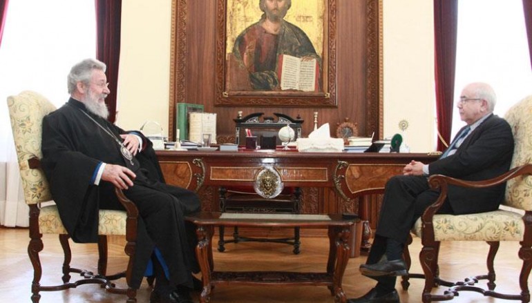 Συνάντηση Αρχιεπισκόπου Κύπρου με τον Πρόεδρο της Κυπριακής Βουλής