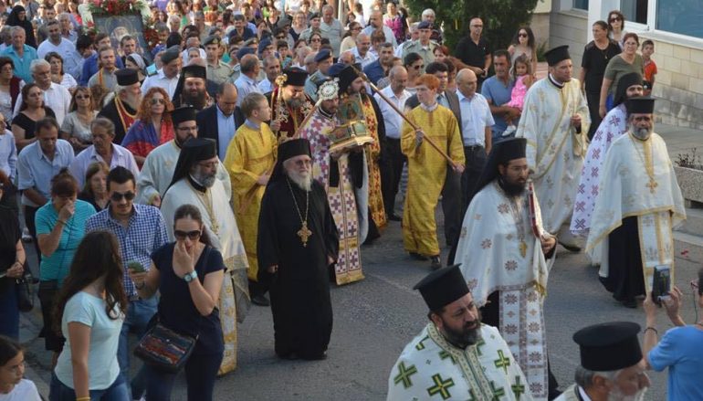 Υποδοχή Ιερού Λειψάνου του Αγίου Λουκά του Ιατρού στην Ι. Μ. Ταμασού (ΦΩΤΟ)