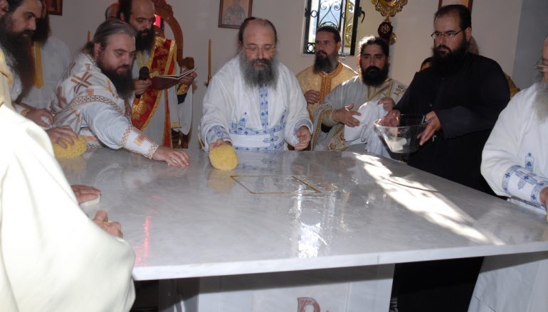 Ο Μητροπολίτης Πατρών εγκαινίασε τον Ι. Ναό Αγ. Χαραλάμπους Τσουκαλεΐκων (ΦΩΤΟ)