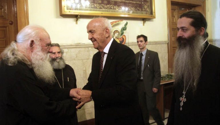 Ο Υπουργός Εθνικής Άμυνας του Λιβάνου στον Αρχιεπίσκοπο Ιερώνυμο (ΦΩΤΟ)