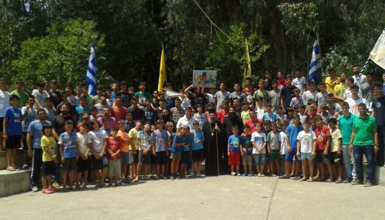 Ὁ Μητροπολίτης Πατρῶν κοντά στούς κατασκηνωτές τῆς Χριστιανικῆς Στέγης Πατρῶν (ΦΩΤΟ)