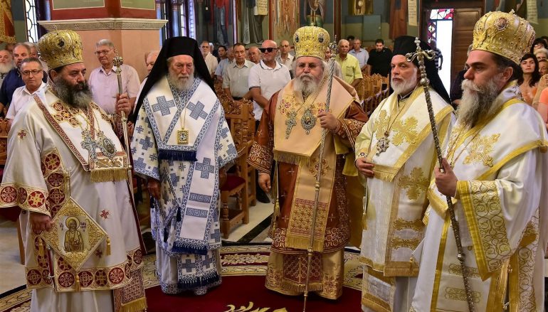 Πολλυαρχιερατικό Συλλείτουργο για την Πολιούχο του Λαγκαδά Αγία Παρασκευή (ΦΩΤΟ)