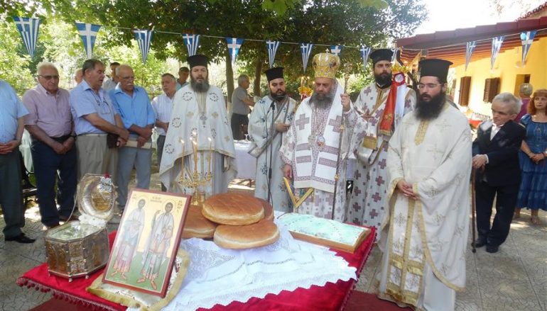 Αρχιερατική Θ. Λειτουργία στο χωριό Άγιοι Ανάργυροι Μουζακίου (ΦΩΤΟ)