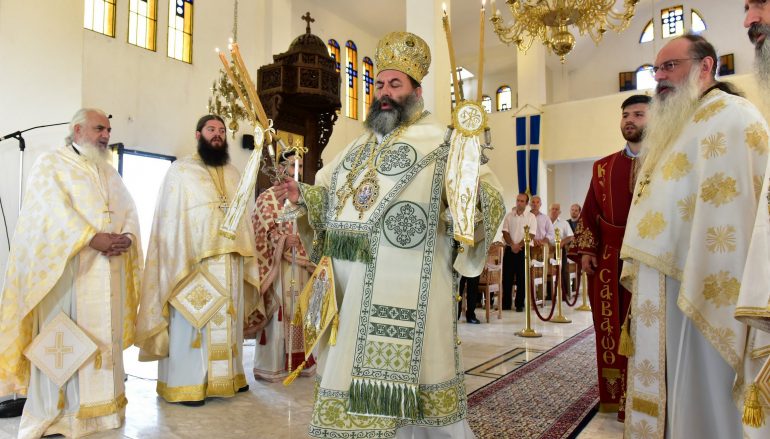 Ο Μητροπολίτης Λαγκαδά στον Ι. Ναό του Οσίου Πορφυρίου του Καυσοκαλυβίτου (ΦΩΤΟ)