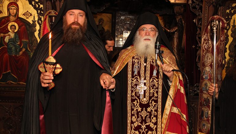 Κουρά μοναχού στο Ησυχαστήριο Αγίων Αυγουστίνου Ιππώνος και Σεραφείμ του Σαρώφ (ΦΩΤΟ)