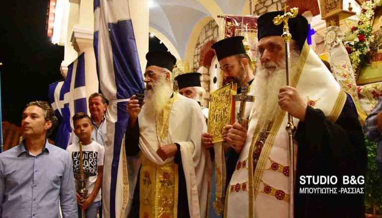 Λαμπρός εσπερινός της Κοιμήσεως της Θεοτόκου στα Ίρια Αργολίδος (ΦΩΤΟ – ΒΙΝΤΕΟ)