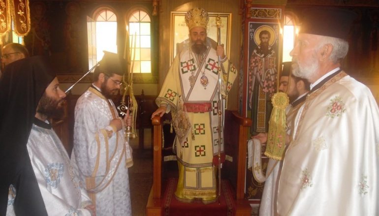 Αρχιερατική Θ. Λειτουργία στον Ιερό Ναό Αγίου Δημητρίου Βουναίνων (ΦΩΤΟ)