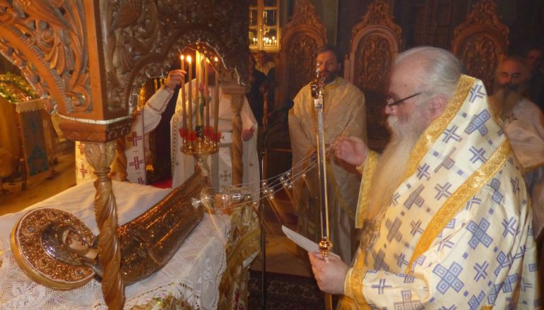 Καστορίας Σεραφείμ: «Η Παναγία είναι αυτή που σκεπάζει και στηρίζει την Ελλάδα μας» (ΦΩΤΟ – ΒΙΝΤΕΟ)