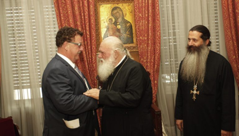 Ο Υπουργός της Γερμανίας κ. Φούχτελ στον Αρχιεπίσκοπο Αθηνών (ΦΩΤΟ)