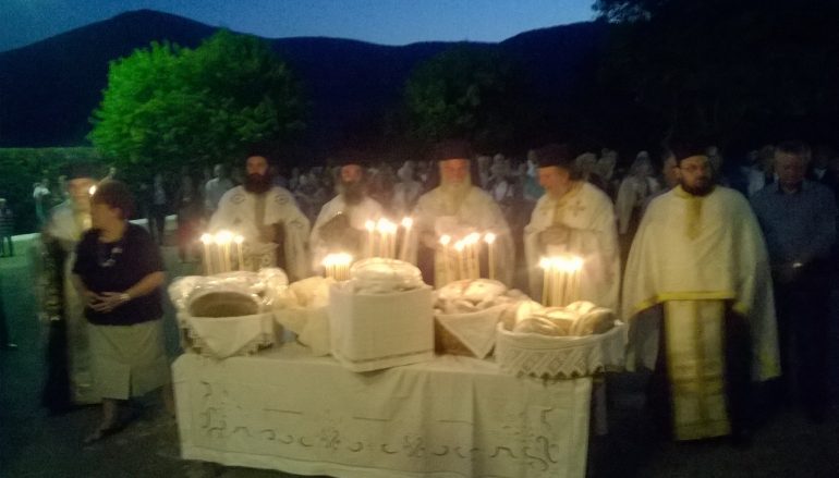 Πανηγυρικός εσπερινός στον Ι. Ν. Αγίας Σοφίας στην Φτέρη Τρίπολης (ΦΩΤΟ)