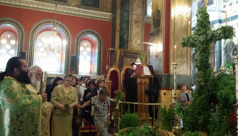 Η Εορτὴ της Υψώσεως του Τιμίου Σταυρού στον Μητροπολιτικό Ναό Τριπόλεως (ΦΩΤΟ)