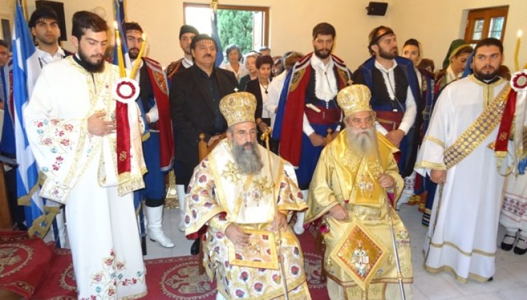 Δισαρχιερατική Θεία Λειτουργία στον Ι.Ν Αγίων Τεσσάρων Μαρτύρων Σπάρτης (ΦΩΤΟ)