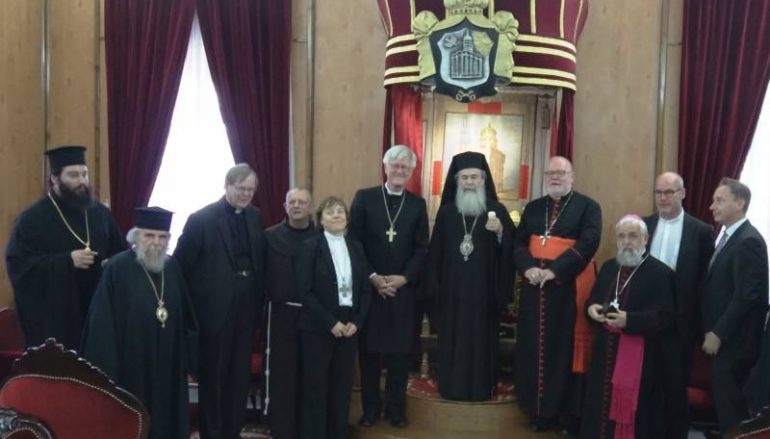 Ρωμαιοκαθολικοί και Λουθηριανοί αξιωματούχοι επισκέφθηκαν το Πατριαρχείο Ιεροσολύμων (ΒΙΝΤΕΟ-ΦΩΤΟ)