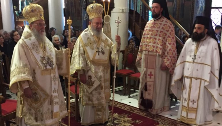 Δισαρχιερατική Θεία Λειτουργία στον Ι. Ν. Αγίου Δημητρίου Χαλκίδος (ΦΩΤΟ)