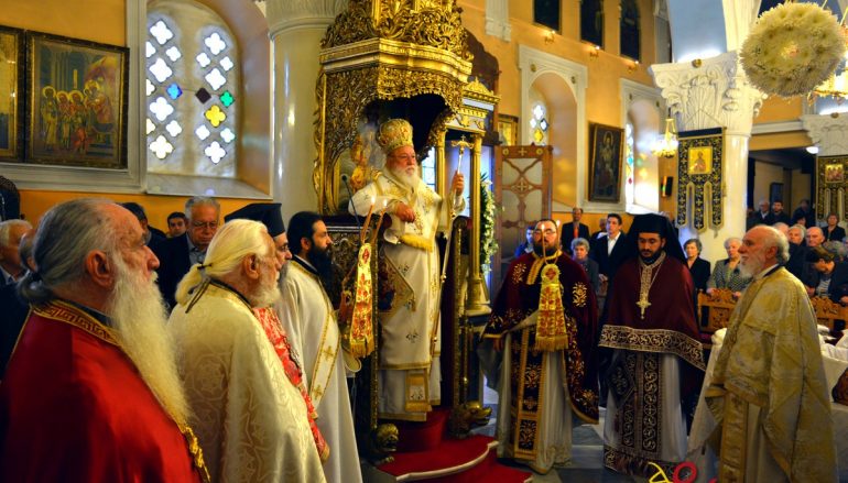 Αρχιερατική Θεία Λειτουργία στον Άγιο Δημήτριο Τρίπολης (ΦΩΤΟ)