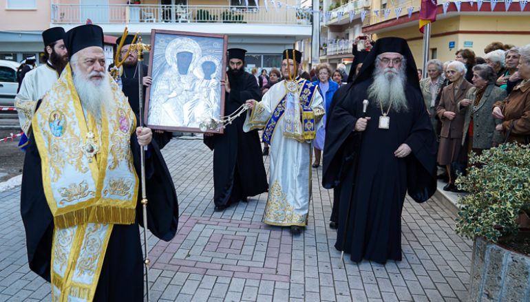 Η Εικόνα της Παναγίας Φανερωμένης από την Καστοριά στην Ι. Μ. Βεροίας (ΦΩΤΟ)