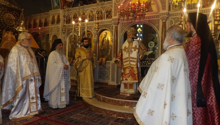 Αρχιερατική Θ. Λειτουργία του Αγ. Διονυσίου Επισκόπου Κορίνθου στην Ι. Μ. Κορίνθου (ΦΩΤΟ)