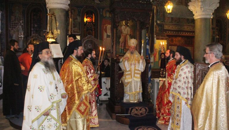 Αγρυπνία για την εορτή του Αγ. Ανδρέα στη Λάρισα (ΦΩΤΟ)