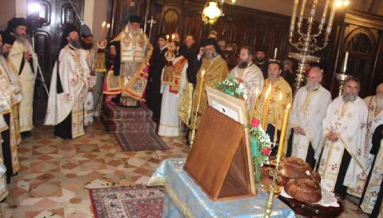 Εσπερινός ονομαστηρίων του Μητροπολίτη Κερκύρας (ΦΩΤΟ)