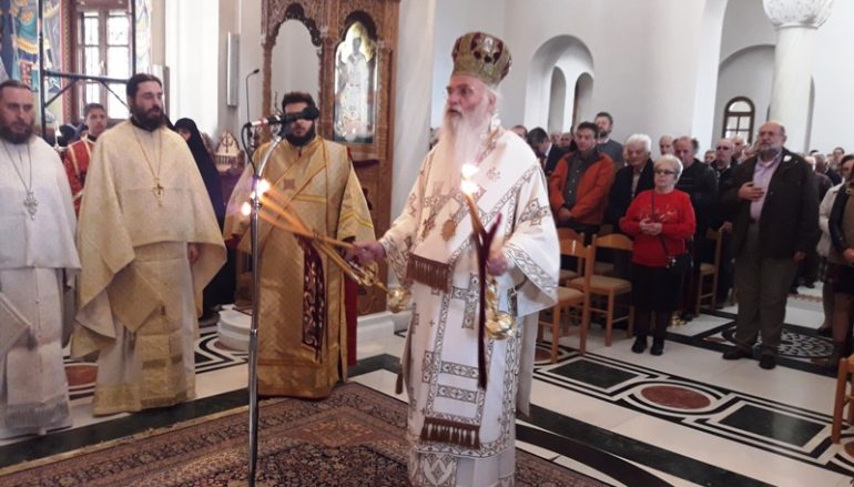 Άγγελοι και Ισάγγελοι στον λόγο του Μητροπολίτου Μεσογαίας στη Μονή Ταξιαρχών Πηλίου (ΦΩΤΟ)