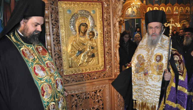 Ενθρόνιση της Παναγίας Βηματάρισσας στο Αντίρριο (ΦΩΤΟ-ΒΙΝΤΕΟ)