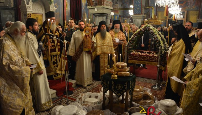 Αρχιερατικός εσπερινός για τον Άγιο Σπυρίδωνα στη Σπάρτη (ΦΩΤΟ)