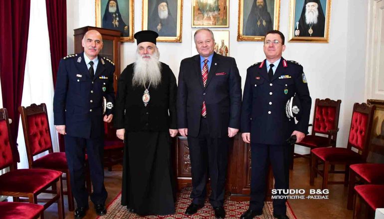 Ο Αρχηγός της Ελληνικής Αστυνομίας στο Μητροπολίτη Αργολίδος (ΦΩΤΟ)