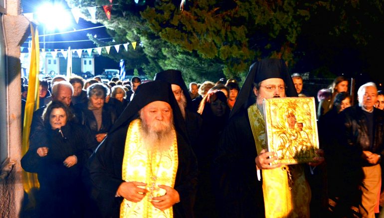 Λαμπρή υποδοχή της Παναγίας του Βουλκάνου στο Μερκοβούνι Τρίπολης (ΦΩΤΟ)