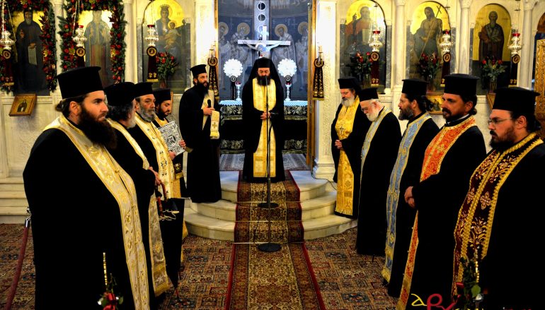Μεθέορτος εσπερινός στον Ι. Ν. Αγίας Βαρβάρας Τρίπολης (ΦΩΤΟ)