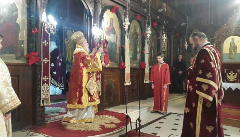 Χριστουγεννιάτικη Θ. Λειτουργία στο Μητροπολιτικό Ι. Ναό Γρεβενών (ΦΩΤΟ)