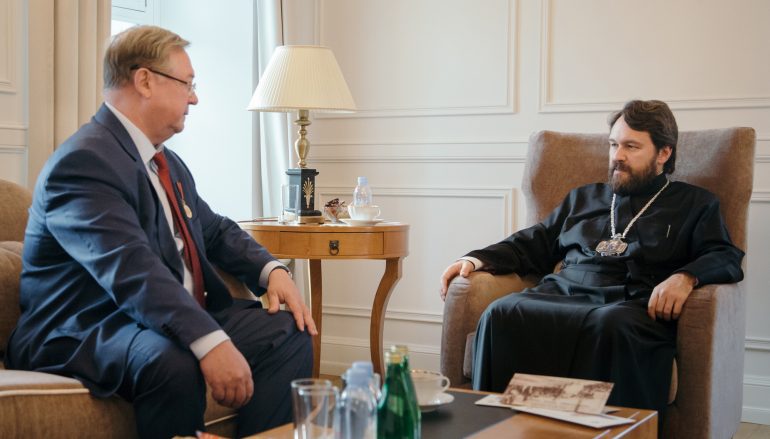 Συνάντηση Μητροπολίτη Βολοκολάμσκ με τον Πρόεδρο της ΑΟΠΕ Σ. Στεπάσιν (ΦΩΤΟ)