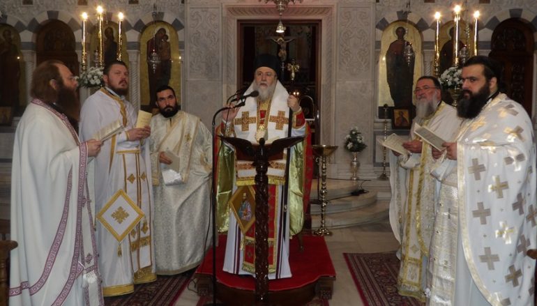 Τη Θεία Λειτουργία του Αγίου Ιακώβου του Αδελφοθέου τέλεσε ο Μητροπολίτης Κορίνθου (ΦΩΤΟ)