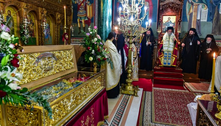 Πολυαρχιερατικός εσπερινός επί τη μνήμη της Αγ. Νεομάρτυρος Κυράννης της Οσσαίας (ΦΩΤΟ)