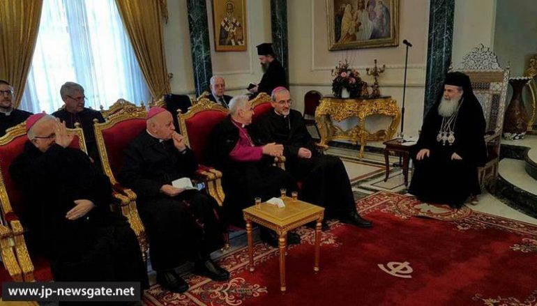 Οι επισκέψεις για την εορτή των Χριστουγέννων στο Πατριαρχείο Ιεροσολύμων (ΦΩΤΟ)