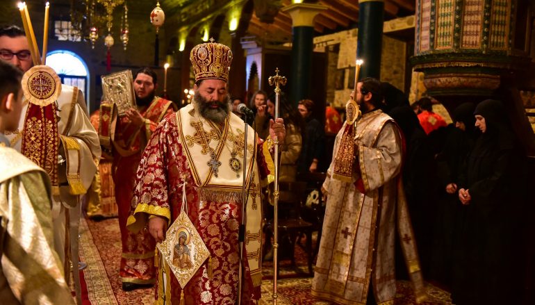Αγρυπνία για την Αγία Ακυλίνα στην Ι. Μ. Λαγκαδά (ΦΩΤΟ)