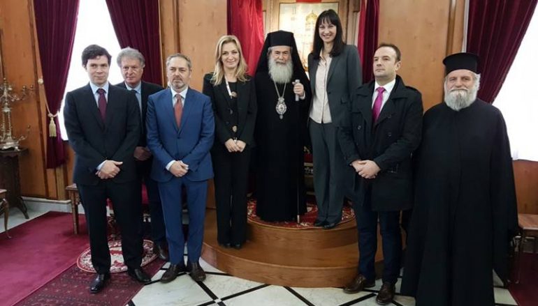 Στον Πατριάρχη Ιεροσολύμων η Υπουργός Τουρισμού της Ελλάδας (ΦΩΤΟ – ΒΙΝΤΕΟ)