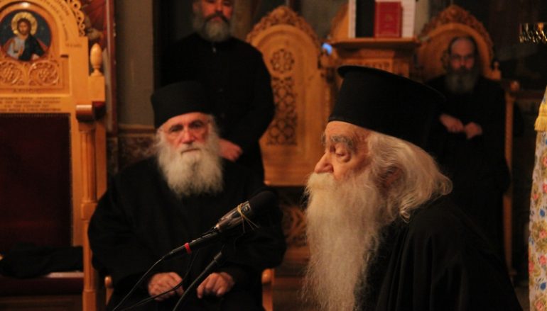 Δυο σεβαστοί Γέροντες στον Ιερό Ναό Αγίας Φωτεινής Υμηττού (ΦΩΤΟ)